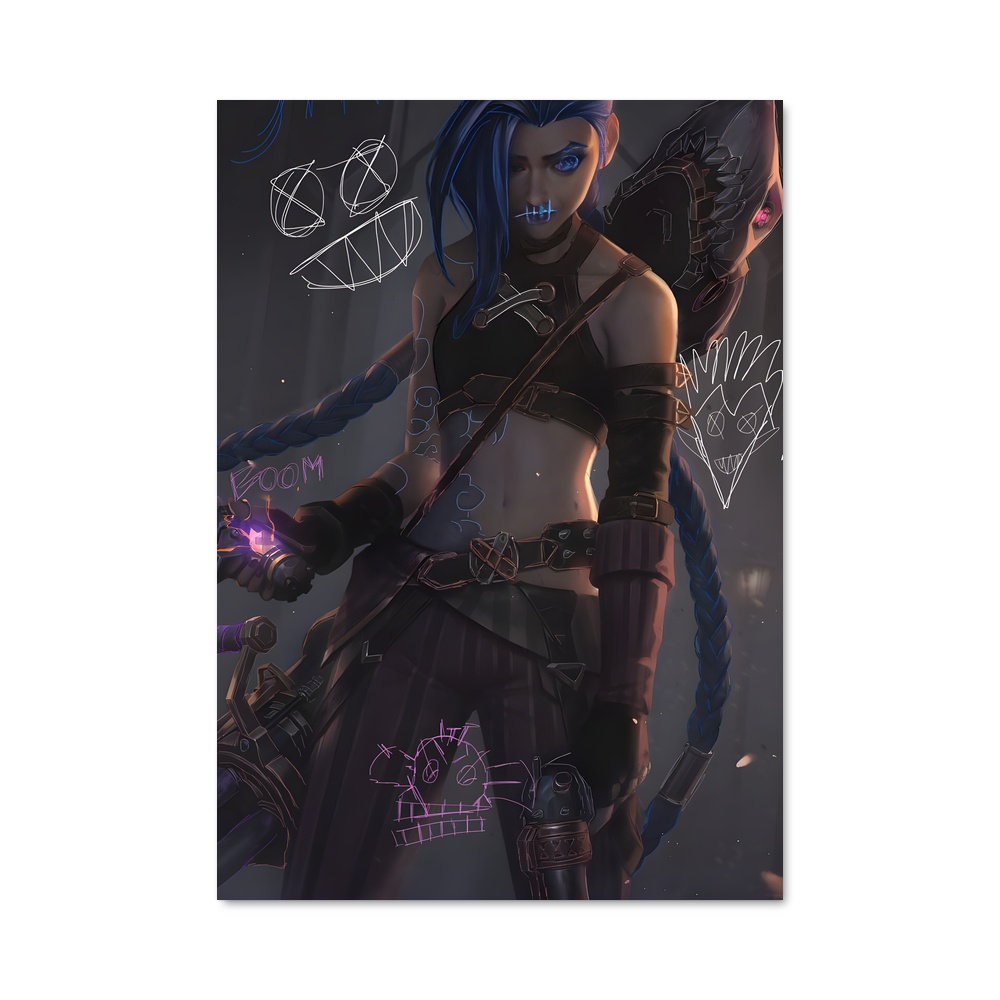 Poster Jinx, Queen of Chaos – affiche League Of Legends